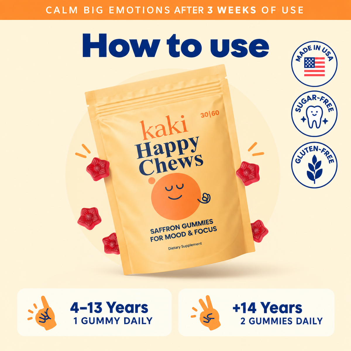 Support Your Child’s Focus & Calm With 1 Daily Gummy