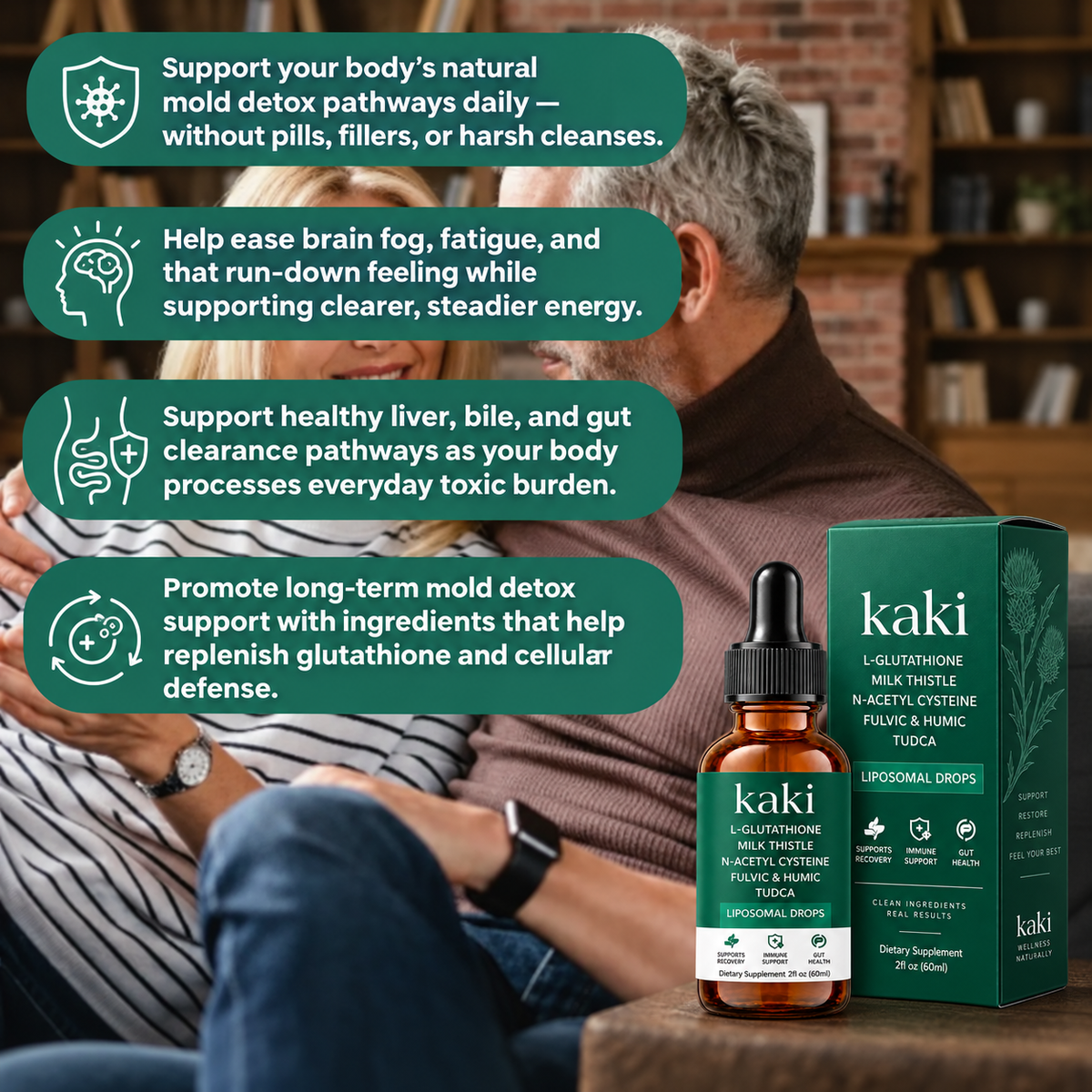 Clear Away What’s Built Up Inside With Kaki™ Mold Detox Drops